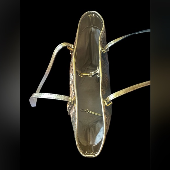 MICHAEL KORS EUC Shimmering Gold Tote - Picture 6 of 12